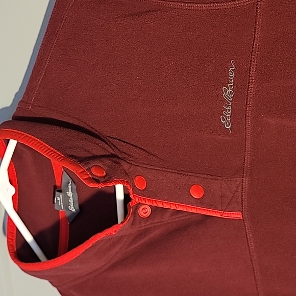 Eddie Bauer Men's Dark Red Pullover Jacket - Picture 2 of 4